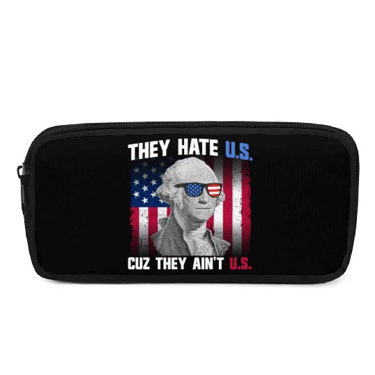 They Hate US Cuz They Ain't US George Washington Pencil Cases