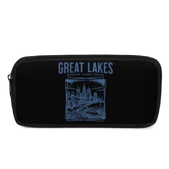 Great Lakes - Retro Pencil Cases