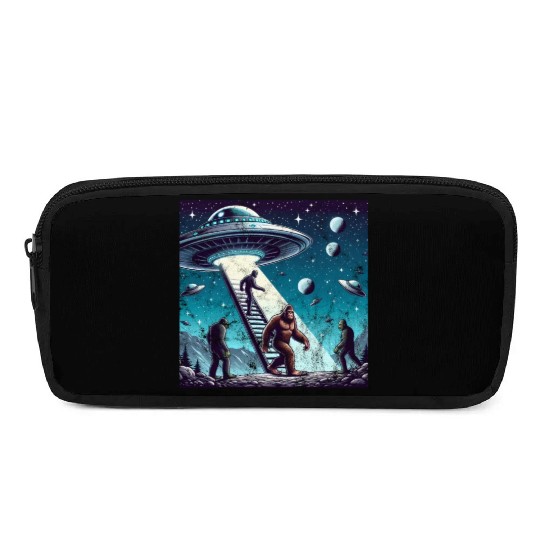 Bigfoot and the UFO Pencil Cases