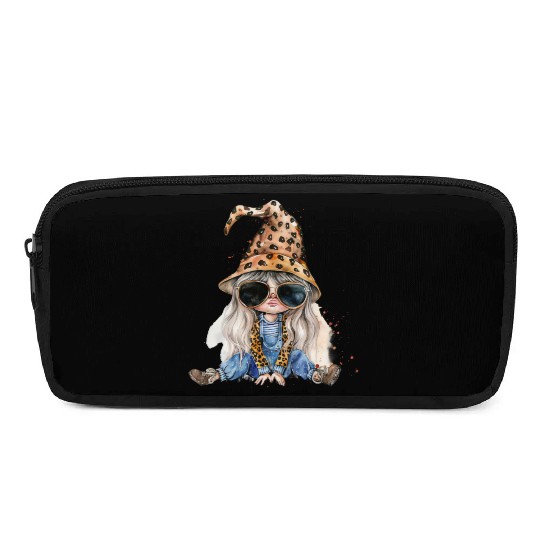 Leopard Print Gnome Clipart Images, Girly Pencil Cases