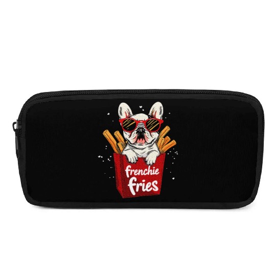 Frenchie Fries French Bulldog Dog Lover Pencil Cases