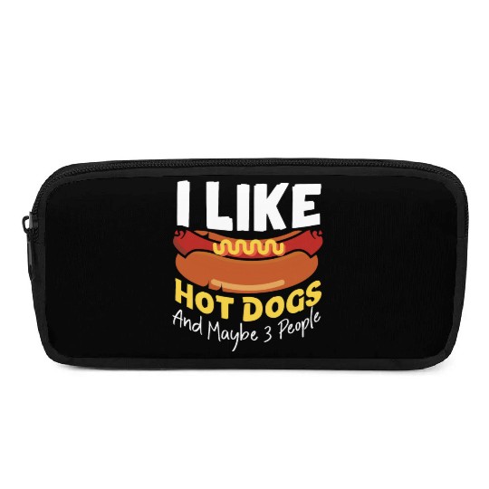 Hot Dog Adult I Like Hot Dogs And Pencil Cases