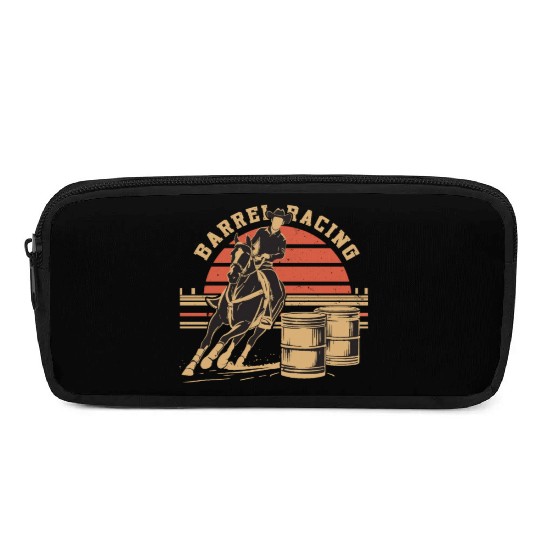 Retro Themed Barrel Racing Gifts Pencil Cases