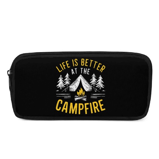 Camping Campfire Outdoor Nature Lover Pencil Cases