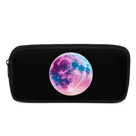Synthwave moon Pencil Cases