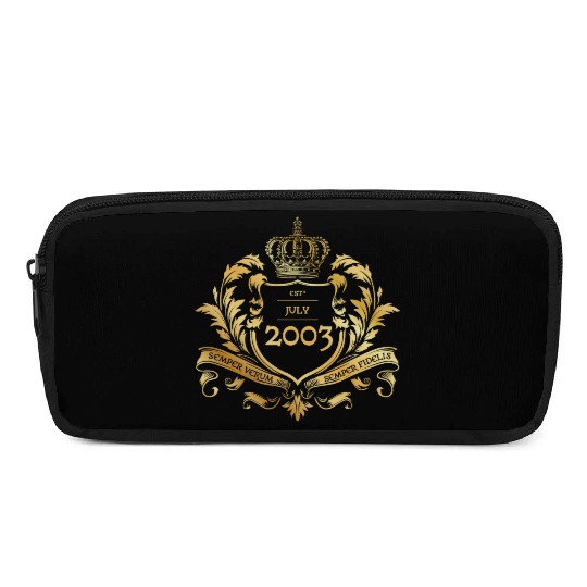 21st birthday "Semper Verum - Established 07/2003 Pencil Cases