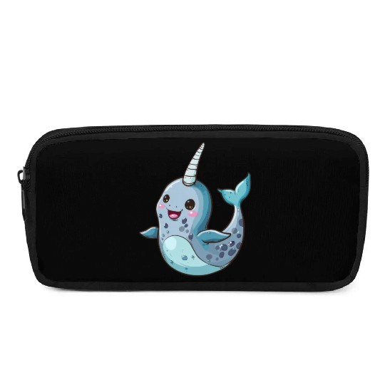 Adorable Narwhal Cartoon Enchantment Pencil Cases