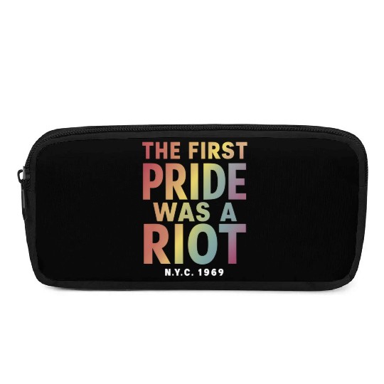 The First Pride Was A Riot LGBT Gay Ally Rainbow Pencil Cases