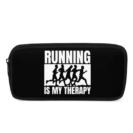 Running Is My Therapy Funny Marathon Pencil Cases