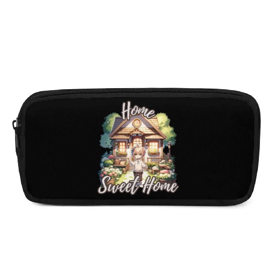 Home Sweet Home House Cabinand Person Waving 1 Pencil Cases
