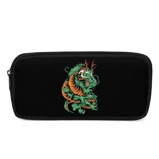 Angry Japanese Dragon Tattoo Pencil Cases
