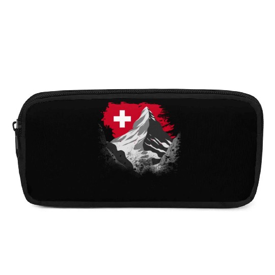 Vacation Skiing, Hiking, Mountain Switzerland Pencil Cases