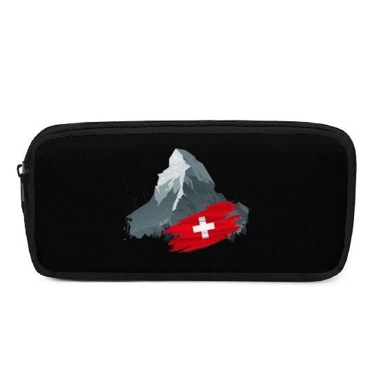 Vacation Skiing, Hiking, Mountain Switzerland Pencil Cases
