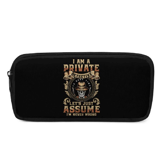Private Detective Investigator Crime Agent Pencil Cases