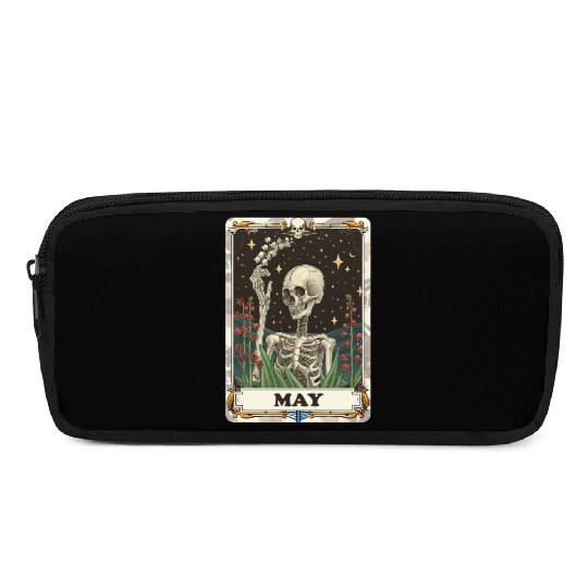 May Gothic Tarot Card - Lily of the Valley & Skele Pencil Cases