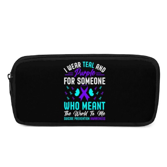 I wear teal and purple for someone who meant Pencil Cases