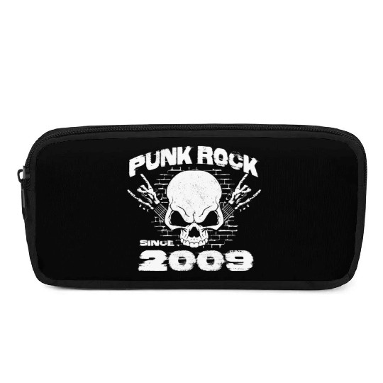 Punk Rock Since 2009 - Skull Rock Hands 15th Pencil Cases