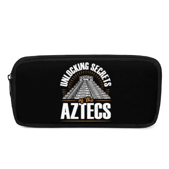 Aztec Pyramid Mayan Indigenous Mexican Aztec Pencil Cases