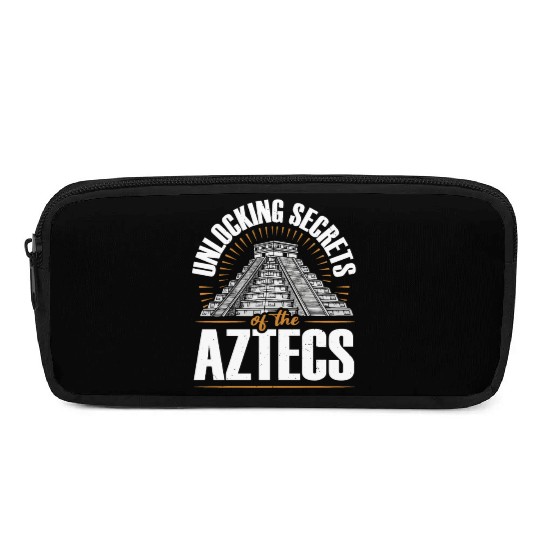 Aztec Pyramid Mayan Indigenous Mexican Aztec Pencil Cases
