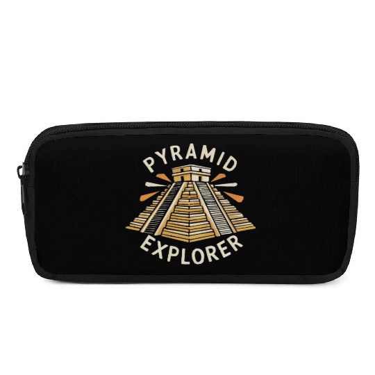 Aztec Pyramid Mayan Indigenous Mexican Aztec Pencil Cases
