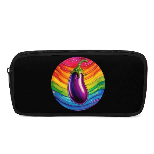 LGBTQ Eggplant Pencil Cases