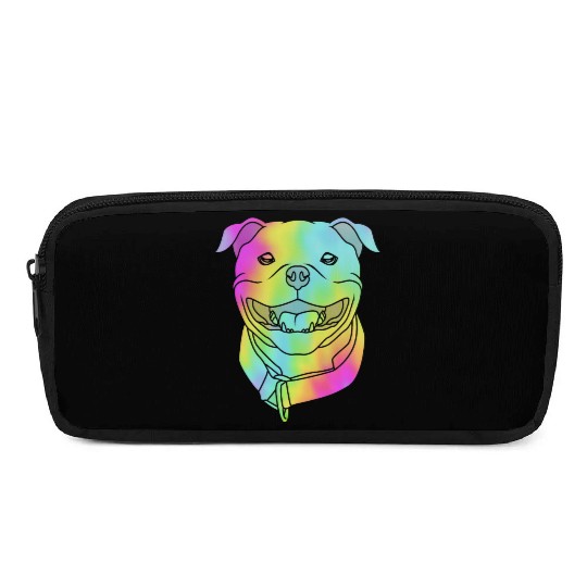 Pop Art Staffy Dog Face Staffordshire Bull Terrier Pencil Cases