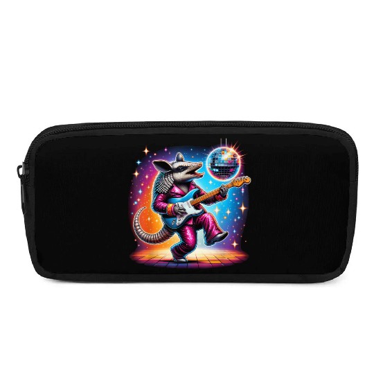 Disco Ball Guitar Armadillo Pencil Cases