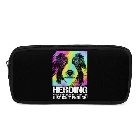 Dog Humor Pet Puppy Owner Funny Border Collie Pencil Cases