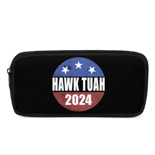 Hawk Tuah 2024 Election Button Hawk Tuahhawk tuah Pencil Cases