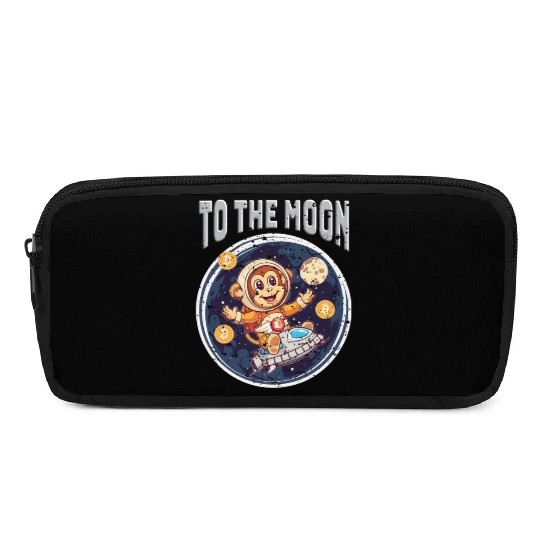 Cryptocurrency Bitcoin Ape To The Moon Pencil Cases