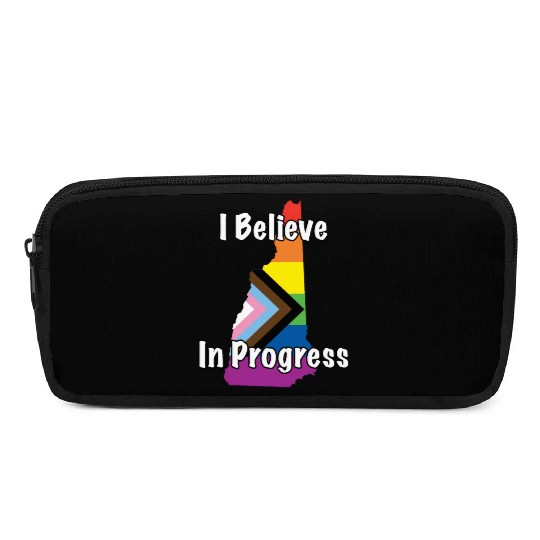 New Hampshire Pride Believe in Progress Flag Pencil Cases