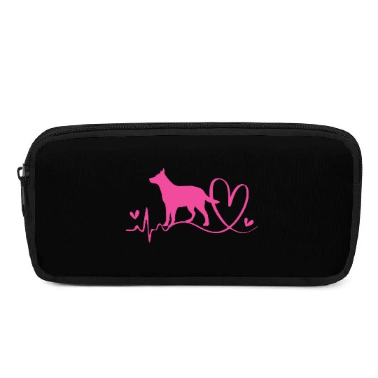 Cute Heartbeat Australian Cattle Dog For Women Pencil Cases