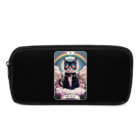The Ally Cat Tarot Card Pride Gay Pride LGBTQ Pencil Cases