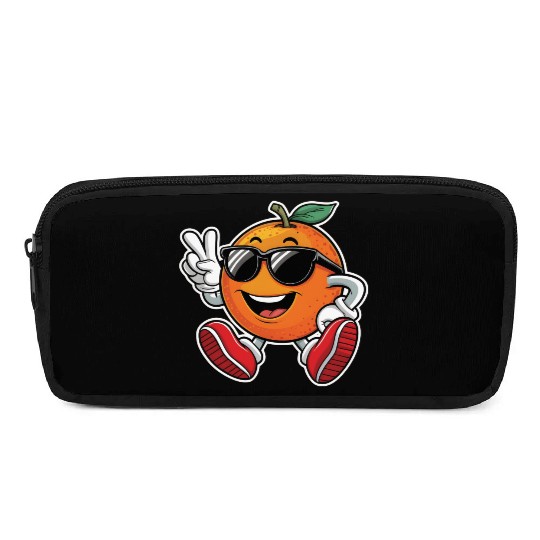 Funny Orange Fruit Relaxing Pencil Cases