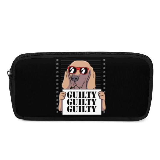 Dog With Sunglasses Mugshot Funny Weimaraner Pencil Cases