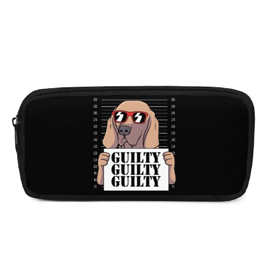Dog With Sunglasses Mugshot Funny Weimaraner Pencil Cases