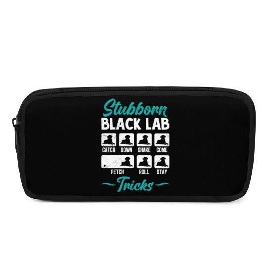 Labrador STUBBORN BLACK LAB TRICKS Labrador Pencil Cases