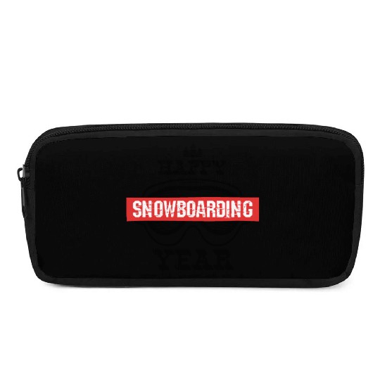 Happy Snowboarding Year Pencil Cases