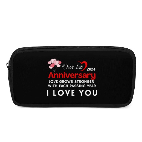 1st Anniversary I Love You Pencil Cases