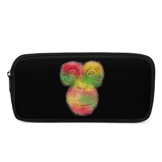 Colorful Retro Monkey Face Pencil Cases - Funny Monkey