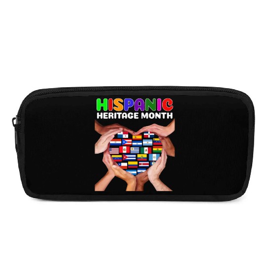 Hispanic Heritage Month All Countries Heart Hands Pencil Cases