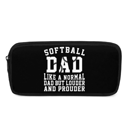 Prouder Softball Dad Funny Daddy Father's Day Pencil Cases