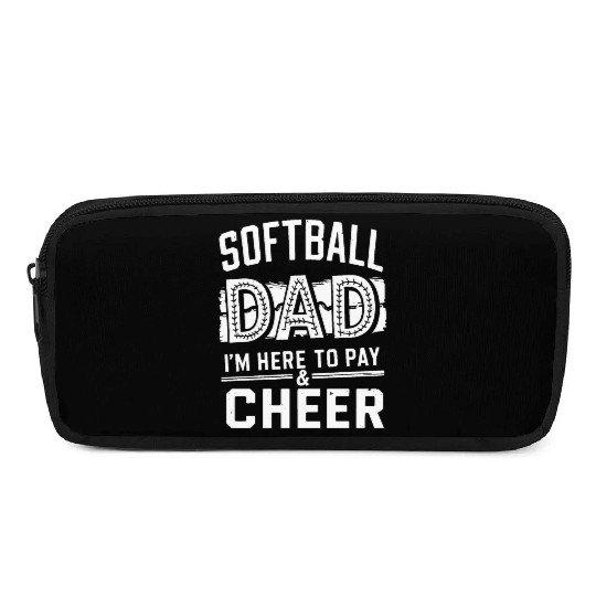 Pay & Cheer Softball Dad Funny Daddy Father's Day Pencil Cases