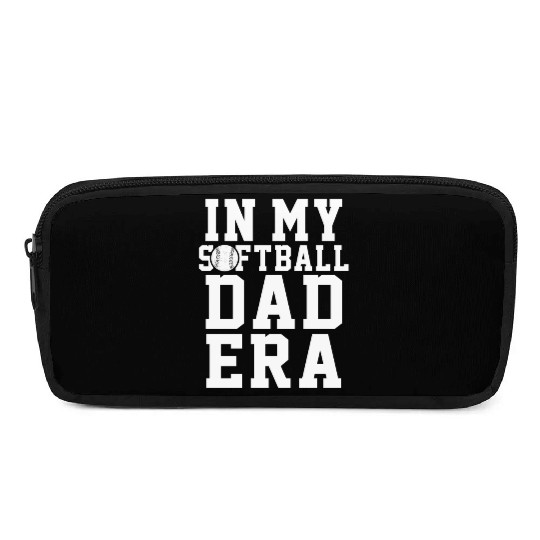 Softball Dad Era Funny Daddy Father's Day Pencil Cases