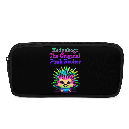 Cute Punk Rock Hedgehog: The Original Rebel Pencil Cases