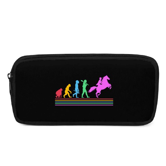 Retro Equestrian Riding Horse Racing Evolution Pencil Cases
