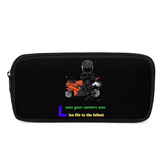 Leave Your Comfort Zone. Ride Towards Freedom. Pencil Cases