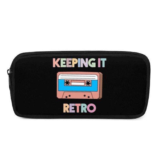 KEEPING IT RETRO - 90's RETRO CASSETTE TAPE DESIGN Pencil Cases