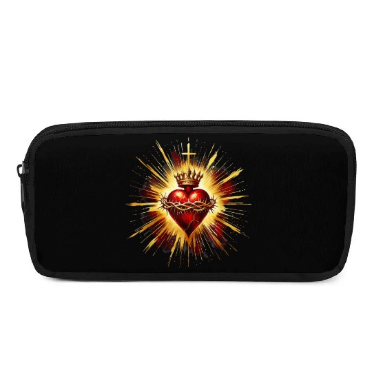 Sacred Heart Jesus Catholic Devotion Pencil Cases