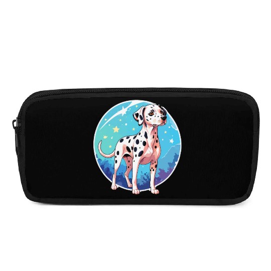 Dalmatian Dog Watercolor Pencil Cases